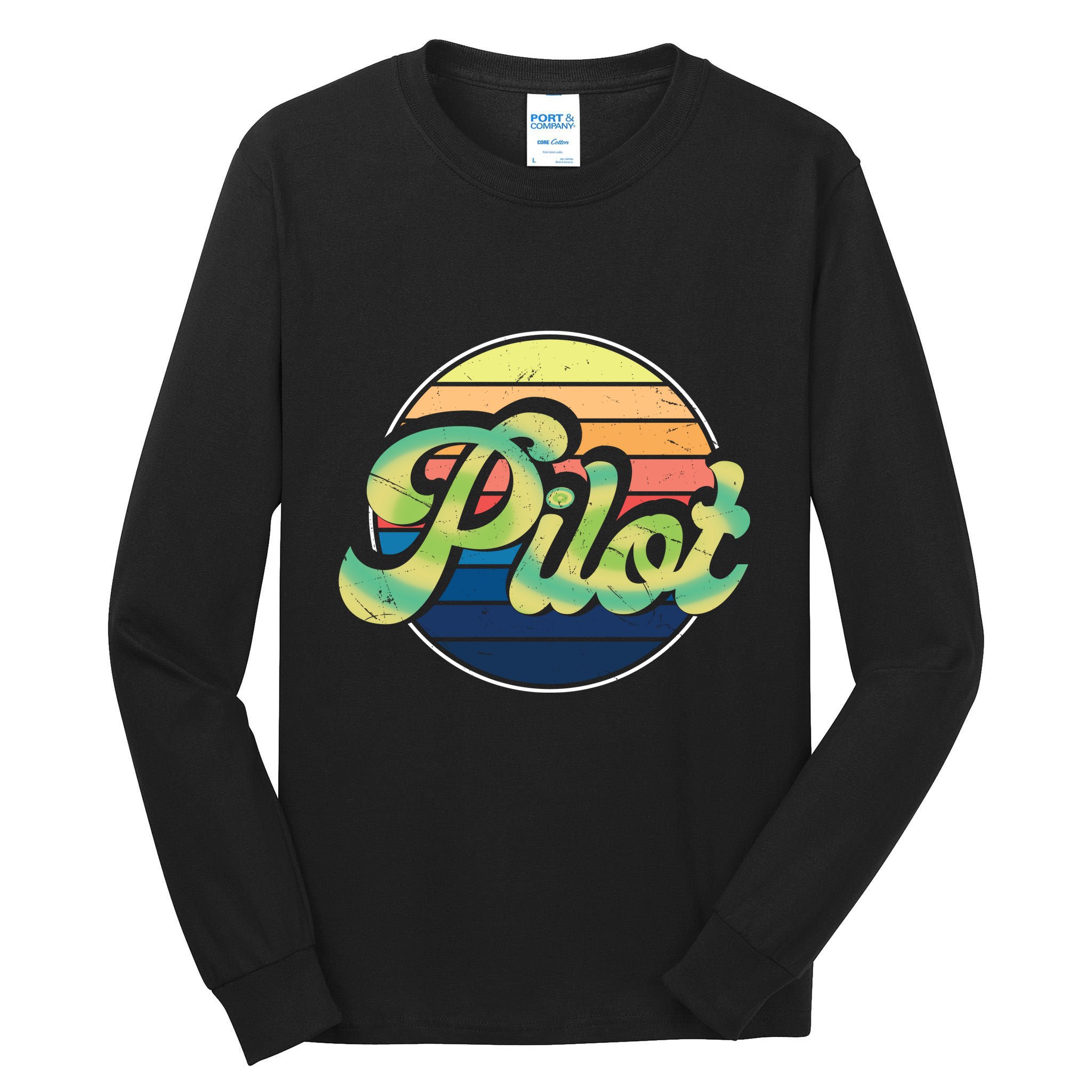 Retro Pilot Tall Long Sleeve T-Shirt