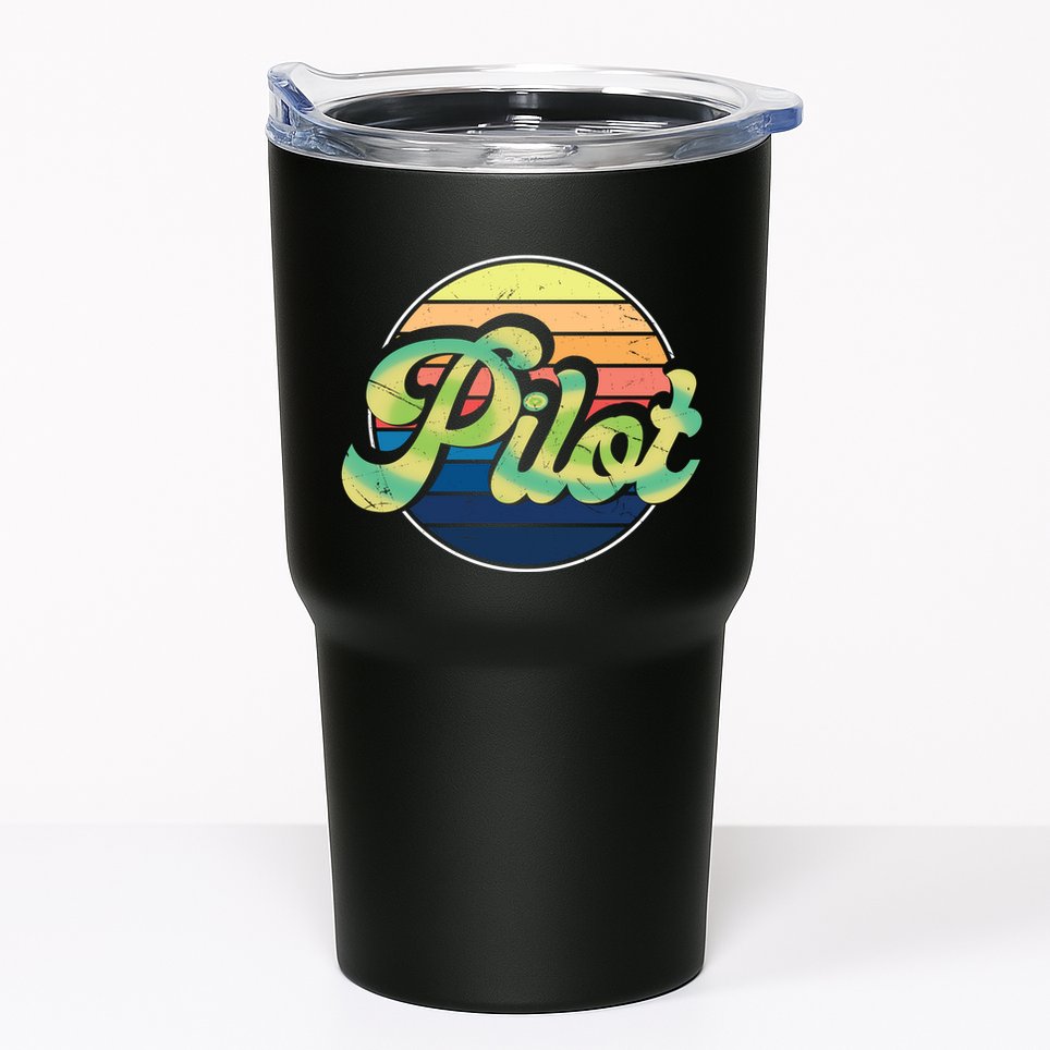 Retro Pilot Tumbler