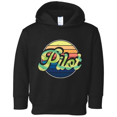 Retro Pilot Toddler Hoodie