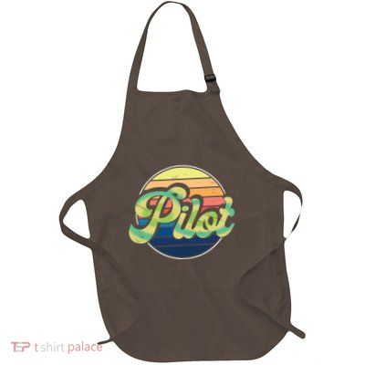 Retro Pilot Full-Length Apron With Pockets
