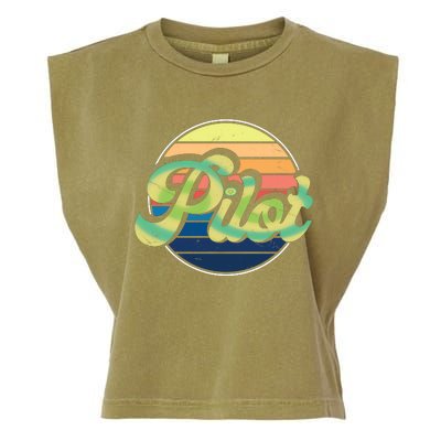 Retro Pilot Garment-Dyed Women's Muscle Tee