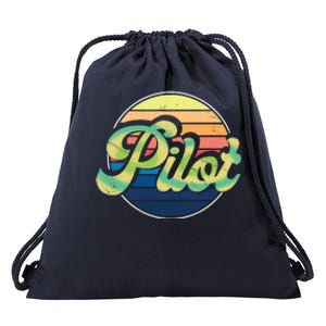 Retro Pilot Drawstring Bag