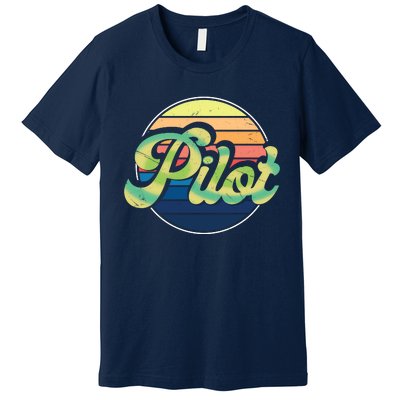 Retro Pilot Premium T-Shirt