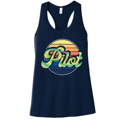 Retro Pilot Women's Racerback Tank