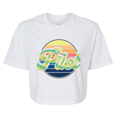 Retro Pilot Bella+Canvas Jersey Crop Tee