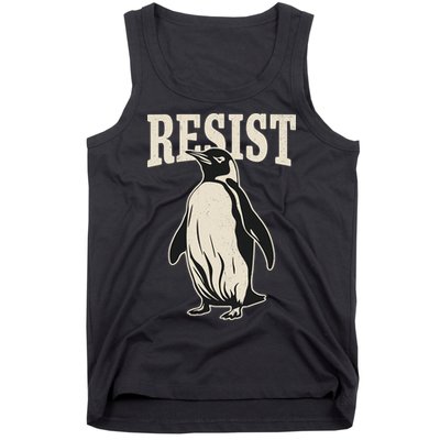 Resist Penguin Tank Top