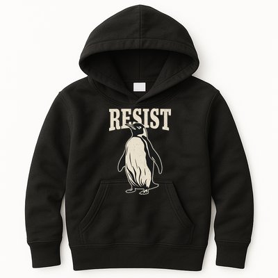 Resist Penguin Kids Hoodie