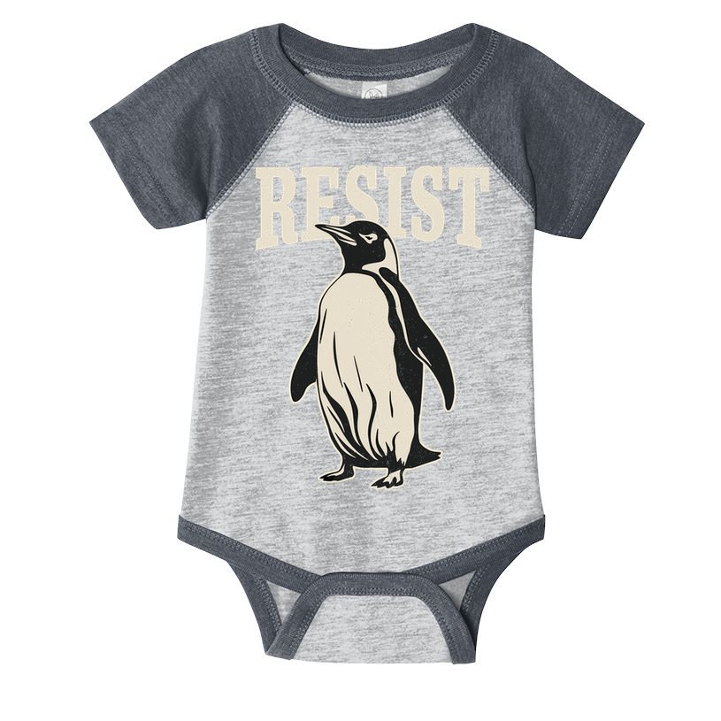 Resist Penguin Infant Baby Jersey Bodysuit