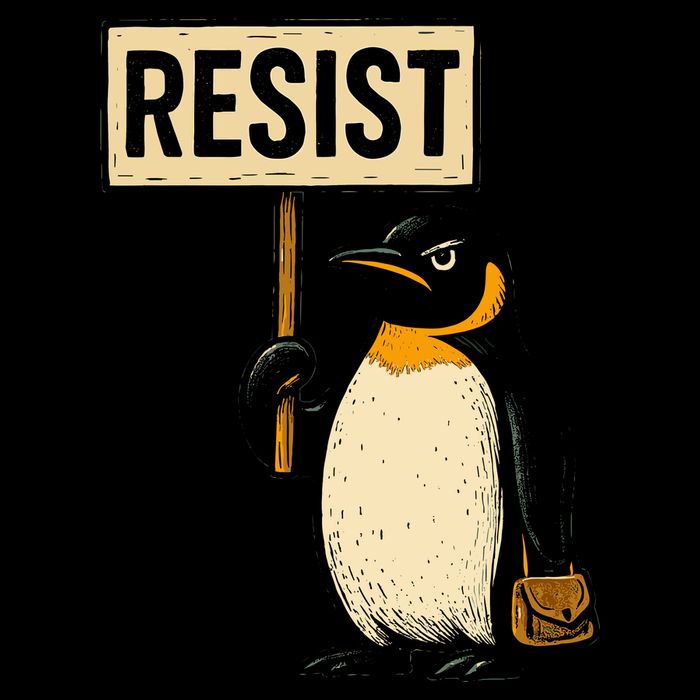 Resist Penguin Bag