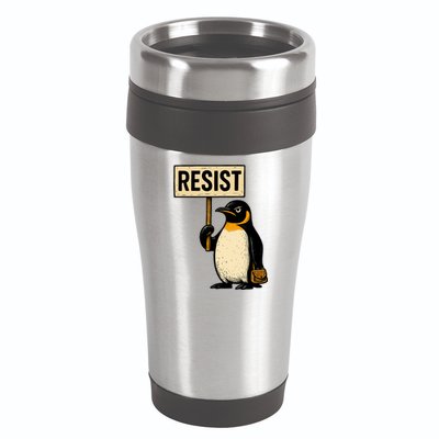 Resist Penguin 16oz Travel Tumbler