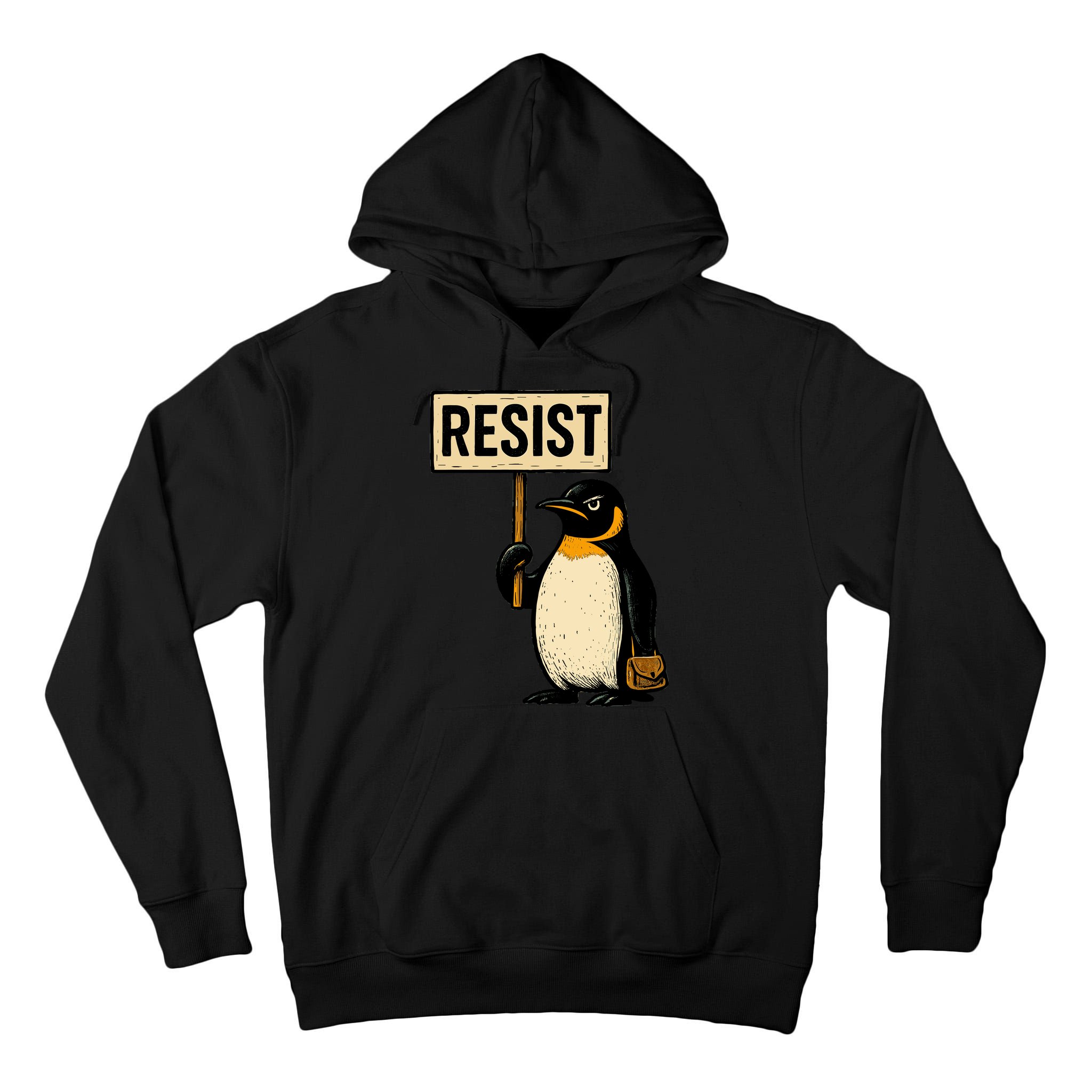 Resist Penguin Tall Hoodie