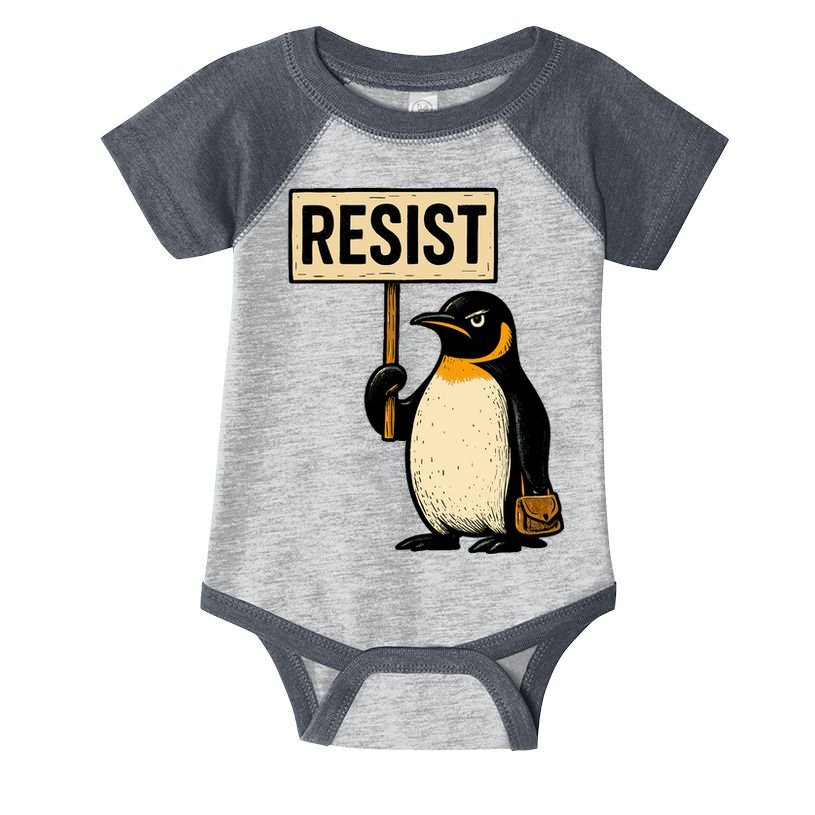 Resist Penguin Infant Baby Jersey Bodysuit