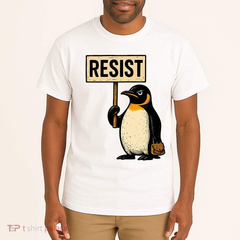Resist Penguin Tall T-Shirt