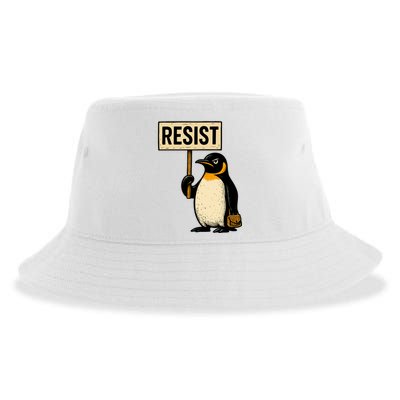 Resist Penguin Sustainable Bucket Hat
