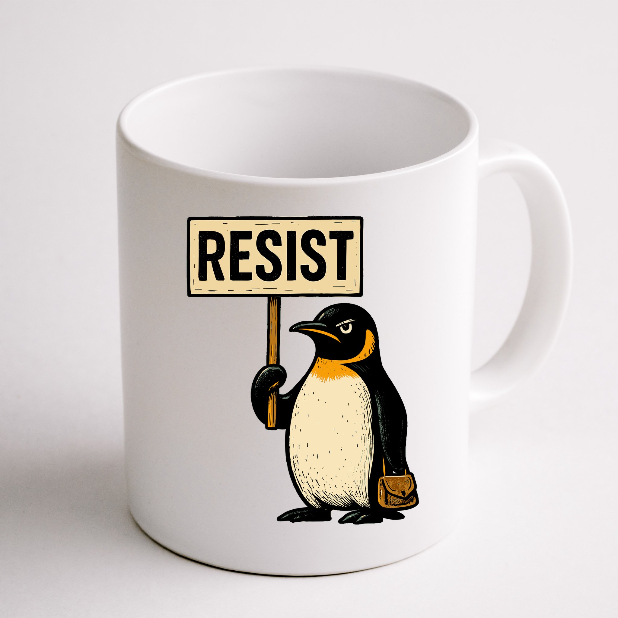 Resist Penguin Mug