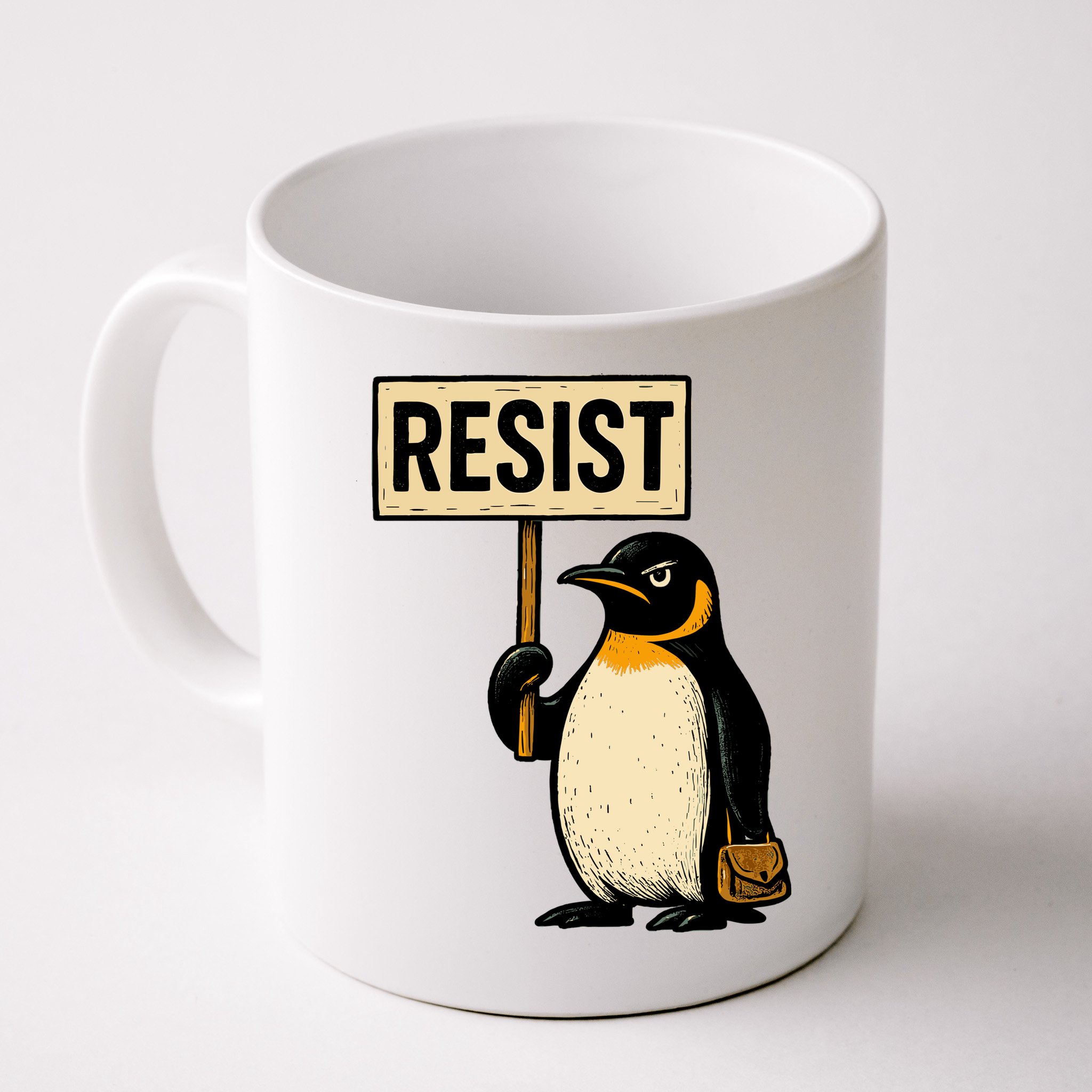 Resist Penguin Mug