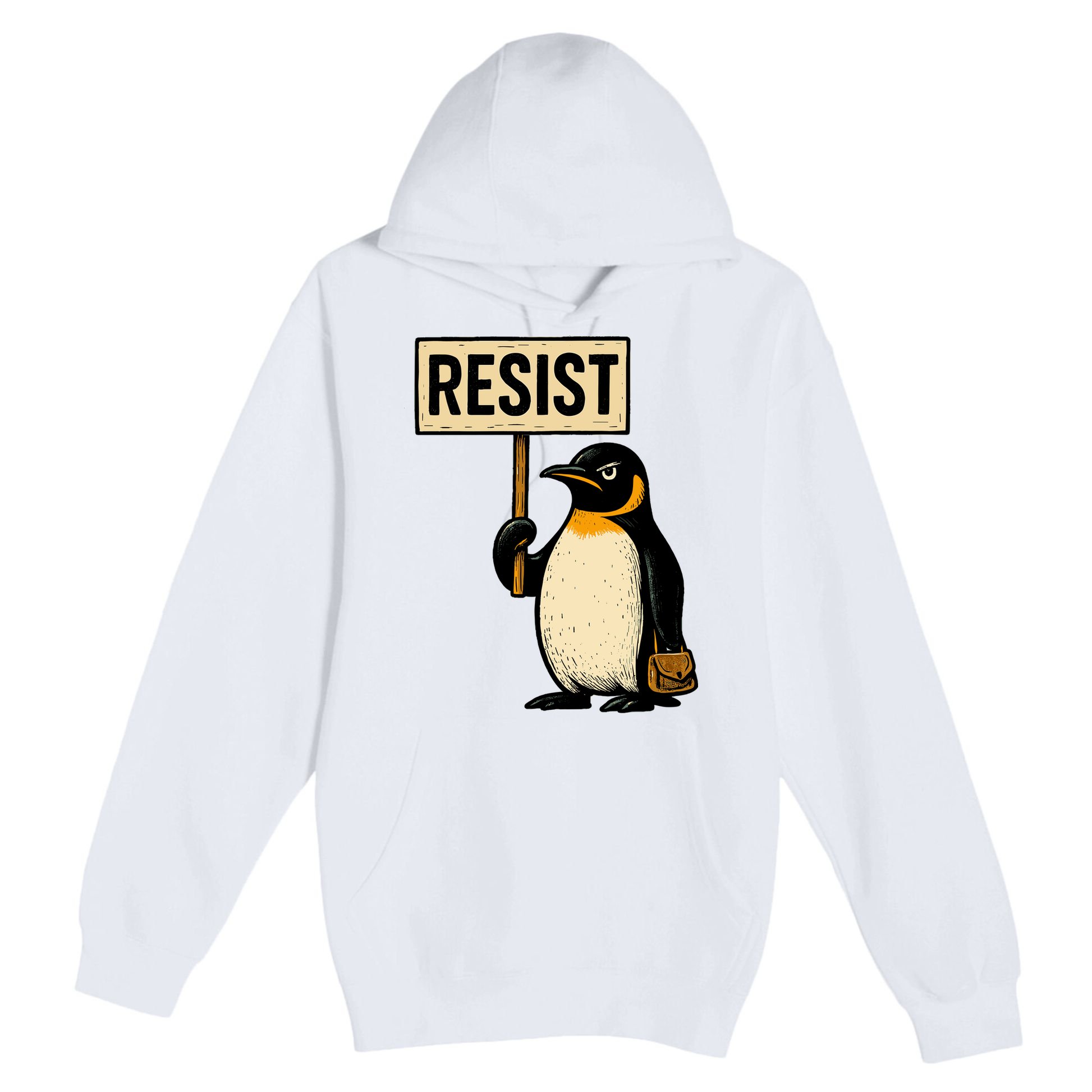 Resist Penguin Premium Pullover Hoodie