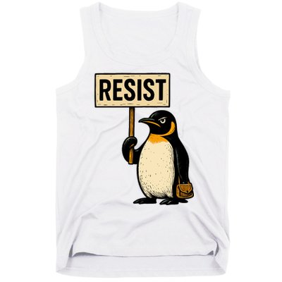 Resist Penguin Tank Top