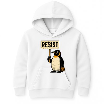Resist Penguin Kids Hoodie