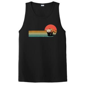 Red Panda Retro Red Panda Zoo Animal Red Panda Lover PosiCharge Competitor Tank