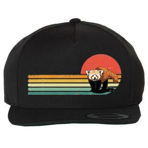 Red Panda Retro Red Panda Zoo Animal Red Panda Lover Wool Snapback Cap