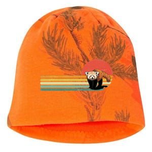 Red Panda Retro Red Panda Zoo Animal Red Panda Lover Kati - Camo Knit Beanie