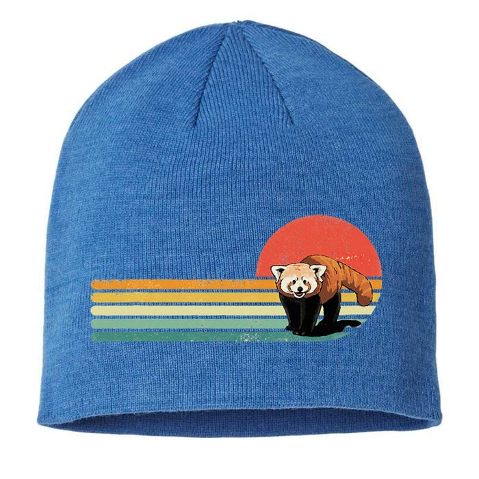 Red Panda Retro Red Panda Zoo Animal Red Panda Lover Sustainable Beanie