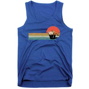 Red Panda Retro Red Panda Zoo Animal Red Panda Lover Tank Top