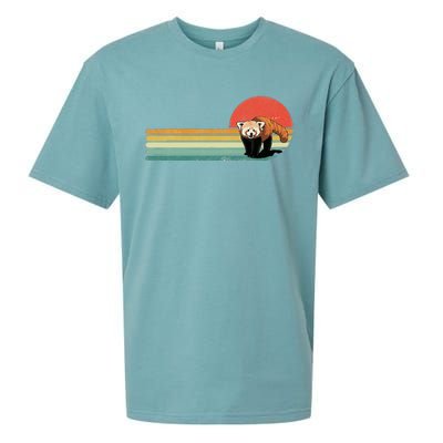 Red Panda Retro Red Panda Zoo Animal Red Panda Lover Sueded Cloud Jersey T-Shirt