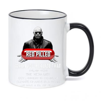 Red Pilled 11oz Black Color Changing Mug