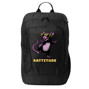 Rattitude Pi.N.K. Rat Sunglasses Dancing City Backpack