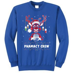 Red Plaid Reindeer Pharmacy Crew Christmas Great Gift Sweatshirt