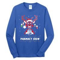 Red Plaid Reindeer Pharmacy Crew Christmas Great Gift Tall Long Sleeve T-Shirt