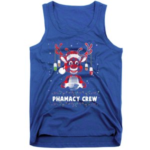 Red Plaid Reindeer Pharmacy Crew Christmas Great Gift Tank Top