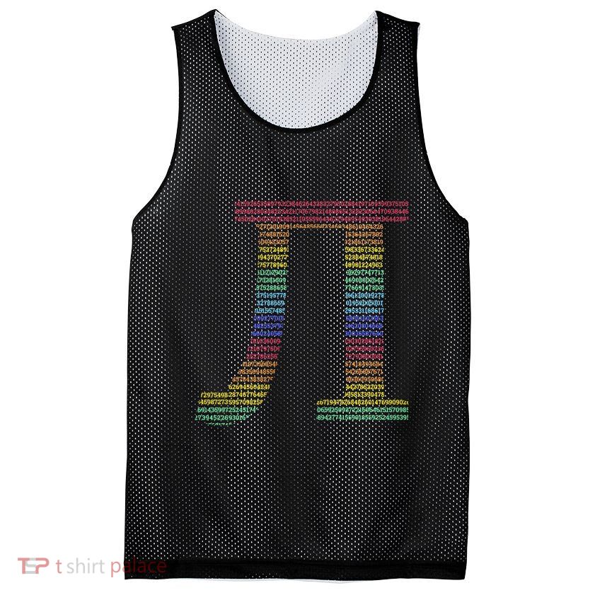 Rainbow Pie Mesh Reversible Basketball Jersey Tank