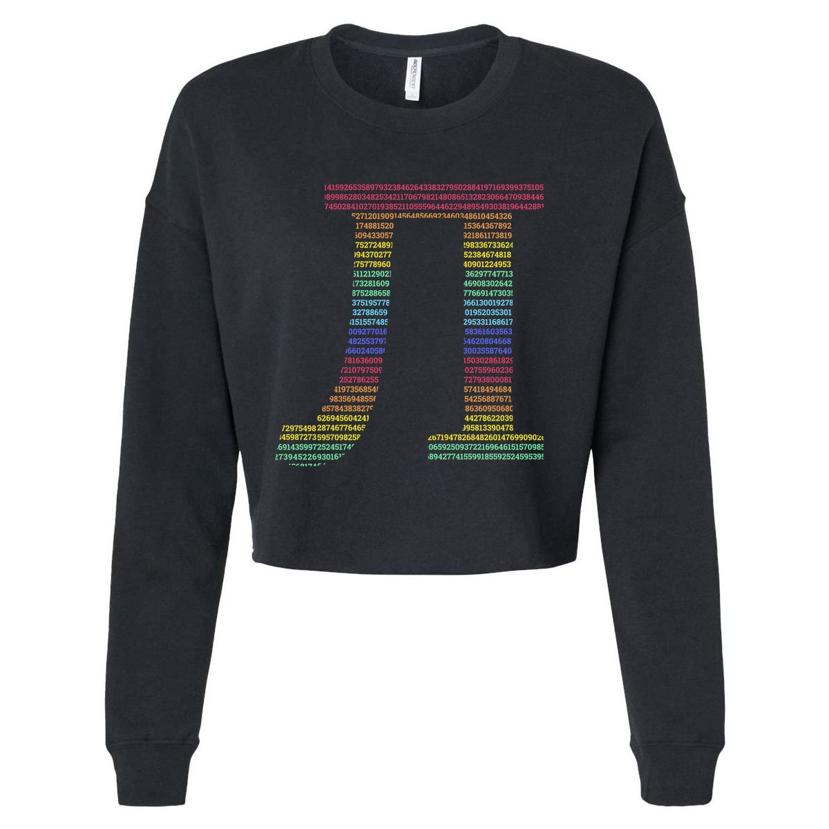 Rainbow Pie Cropped Pullover Crew