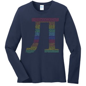 Rainbow Pie Ladies Long Sleeve Shirt