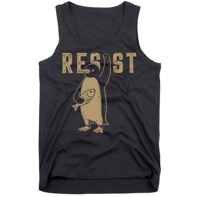Resist Penguin Tank Top