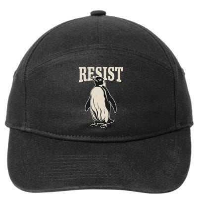 Resist Penguin 7-Panel Snapback Hat
