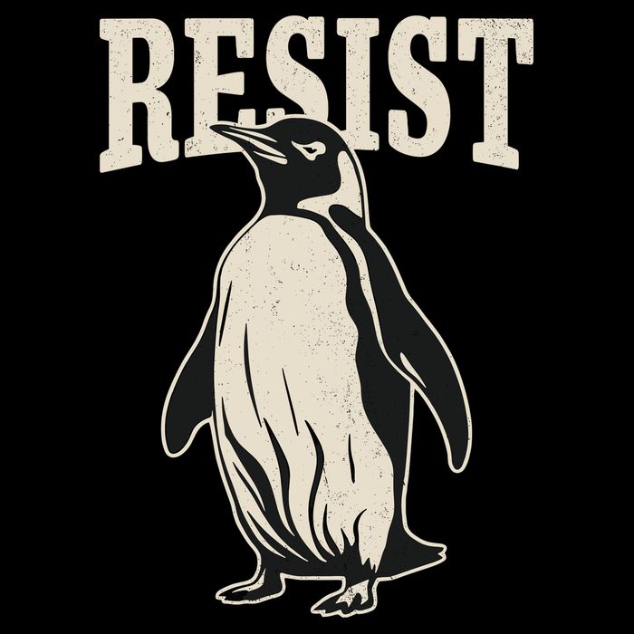 Resist Penguin Wool Snapback Cap