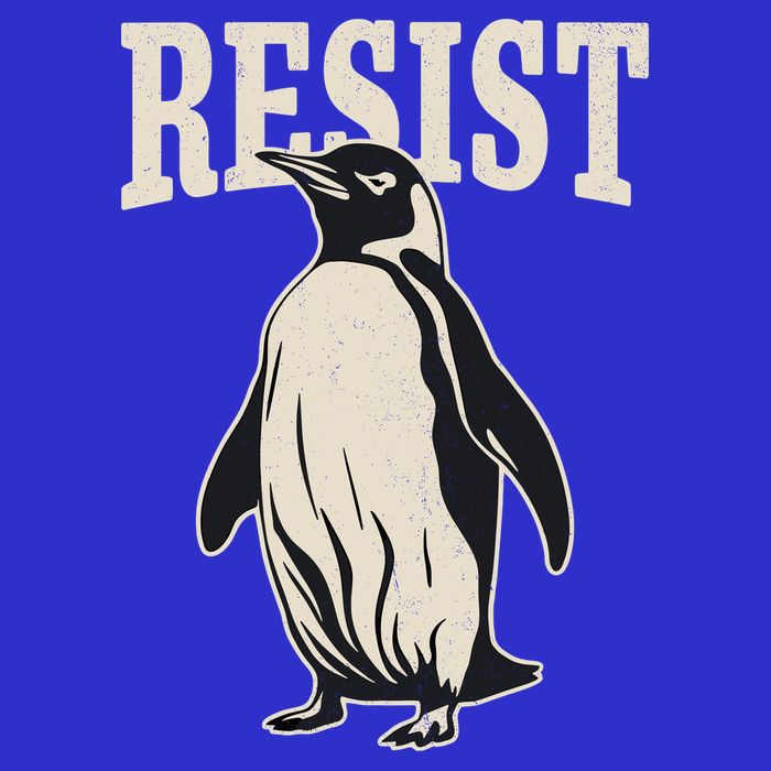 Resist Penguin Magnet