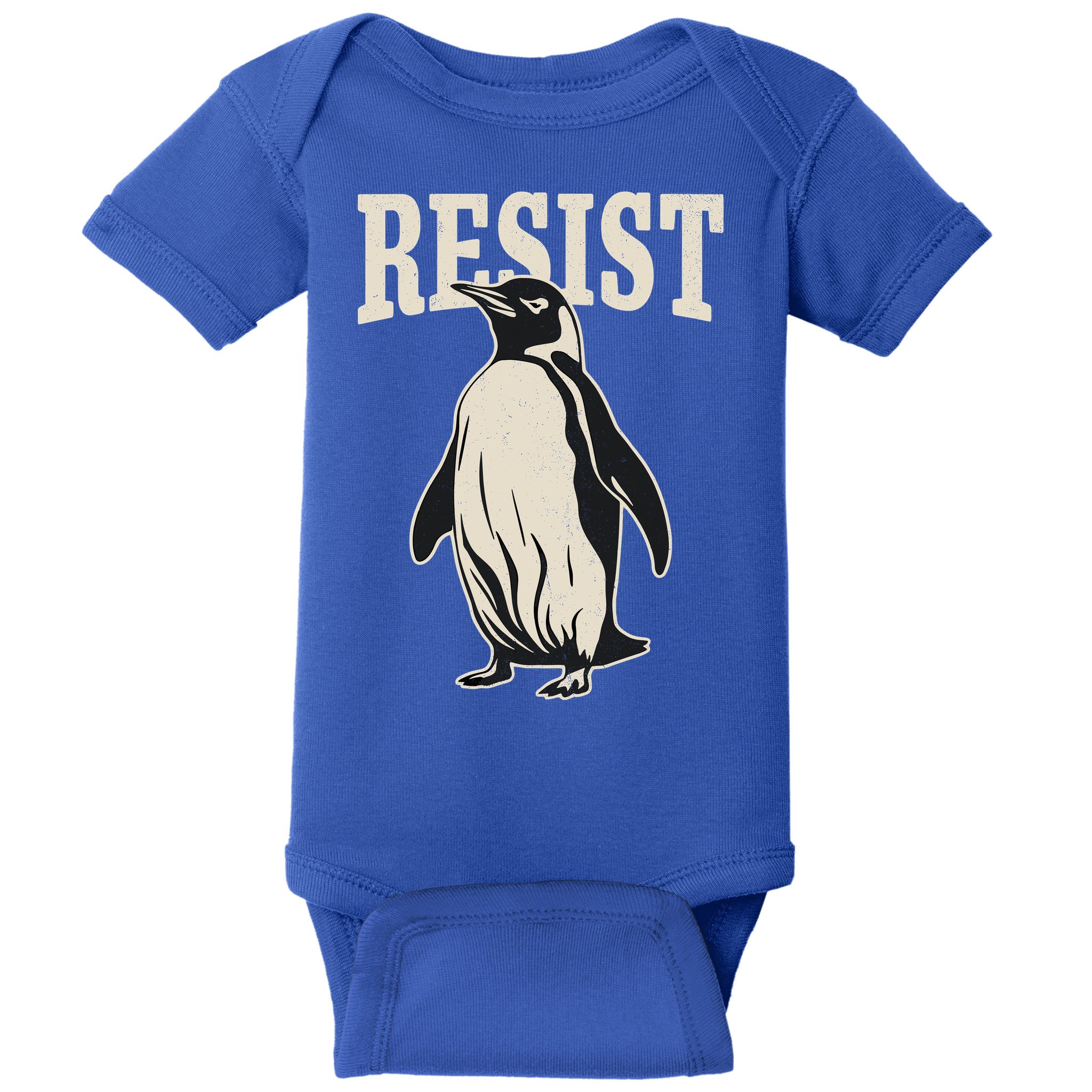 Resist Penguin Baby Bodysuit