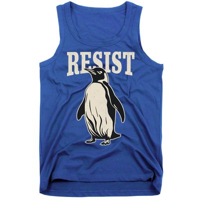 Resist Penguin Tank Top