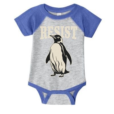 Resist Penguin Infant Baby Jersey Bodysuit