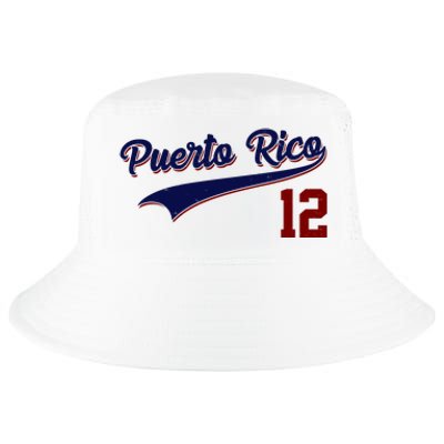 Retro Puerto Rico 12 Beisbol Jersey Boricua Baseball Cool Comfort Performance Bucket Hat