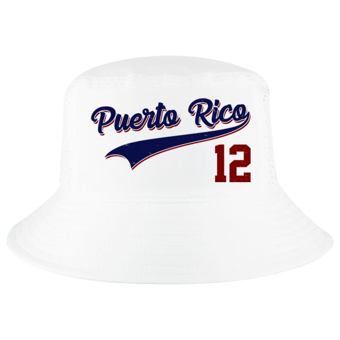 Retro Puerto Rico 12 Beisbol Jersey Boricua Baseball Cool Comfort Performance Bucket Hat