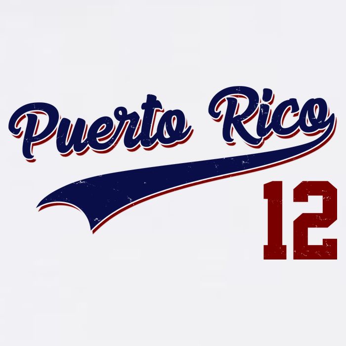 Retro Puerto Rico 12 Beisbol Jersey Boricua Baseball Tall T-Shirt