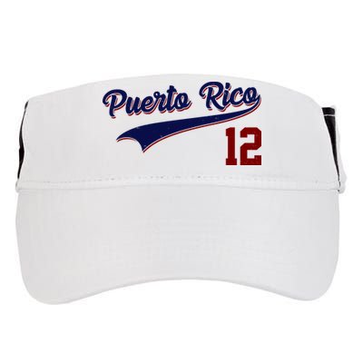 Retro Puerto Rico 12 Beisbol Jersey Boricua Baseball Adult Drive Performance Visor