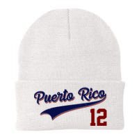 Retro Puerto Rico 12 Beisbol Jersey Boricua Baseball Knit Cap Winter Beanie