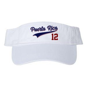 Retro Puerto Rico 12 Beisbol Jersey Boricua Baseball Valucap Bio-Washed Visor